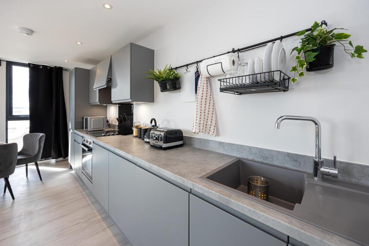 Contemporary 3 Bedrooms Apartment Manchester City מראה חיצוני תמונה