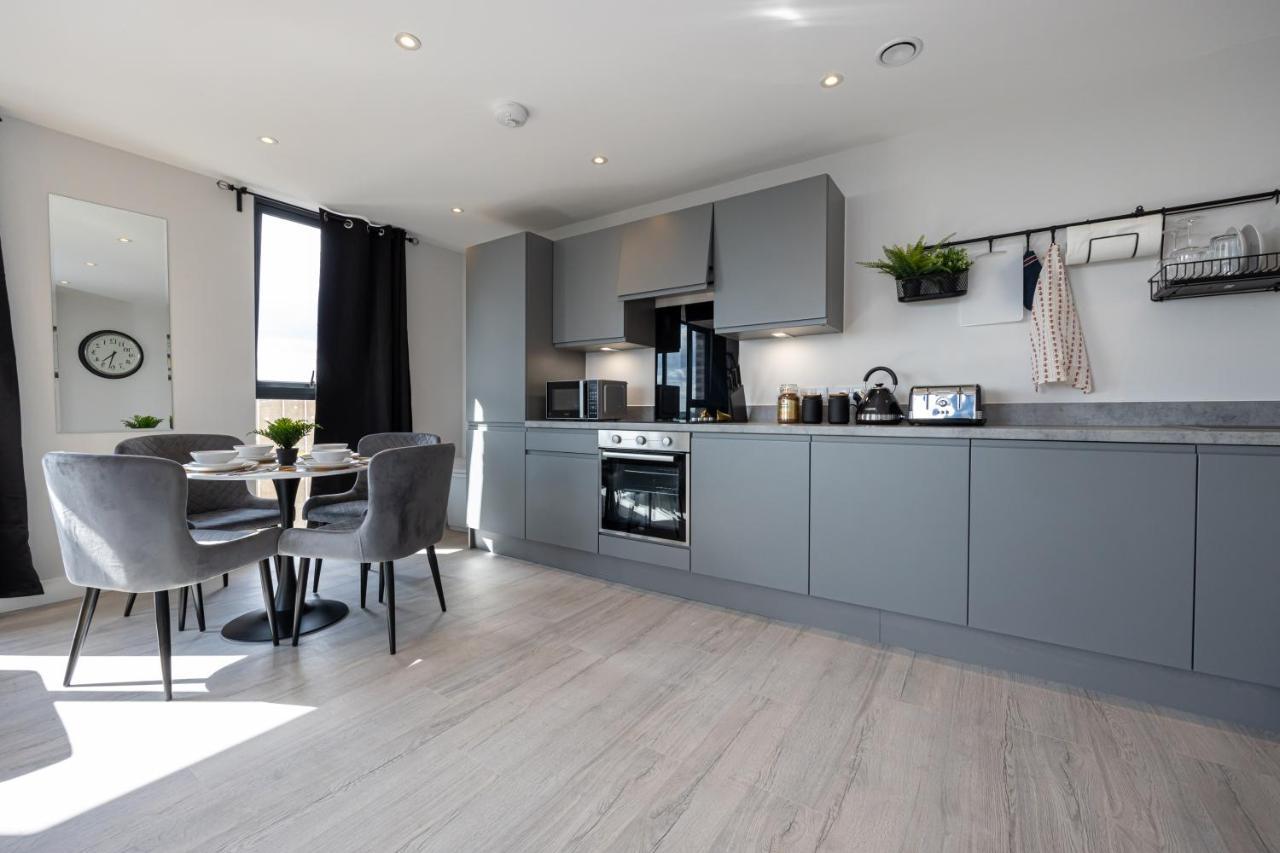Contemporary 3 Bedrooms Apartment Manchester City מראה חיצוני תמונה