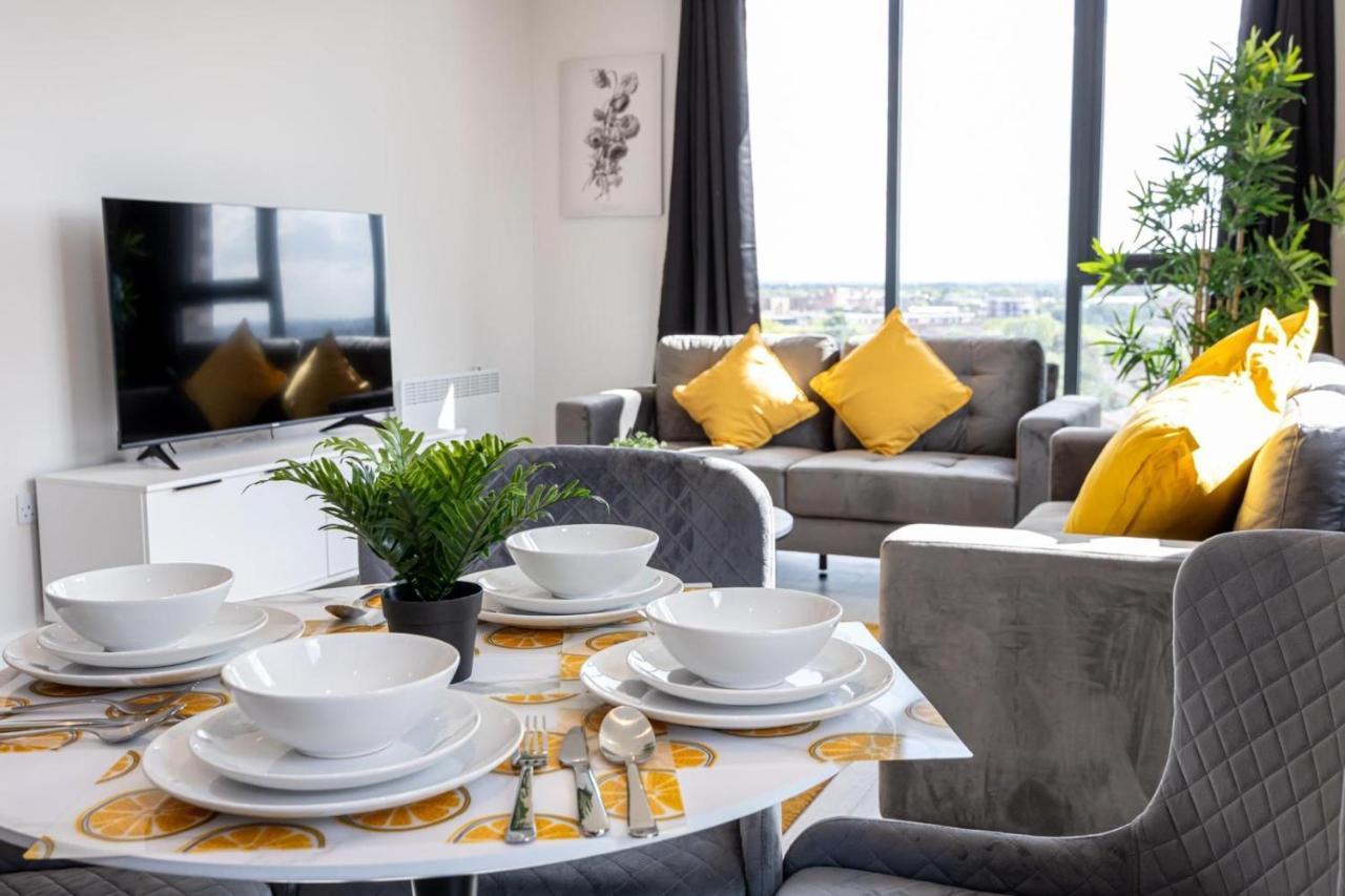 Contemporary 3 Bedrooms Apartment Manchester City מראה חיצוני תמונה